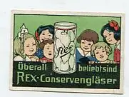 [Ansichtskarte] REKLAMEMARKE - Rex-Conservengläser. 