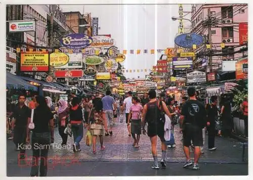 [Ansichtskarte] THAILAND - Bangkok - Kao Sarn Road. 