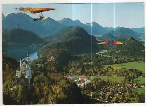 [Ansichtskarte] GERMANY - Drachenflieger am Tegelberg mit Königsschlösser. 