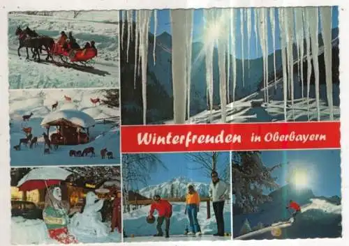 [Ansichtskarte] GERMANY - Winterfreuden in Oberbayern. 