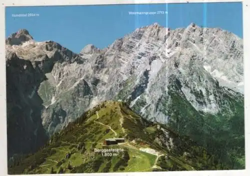 [Ansichtskarte] GERMANY - Jenner Berggaststätte mit Hundstod u. Watzmann. 