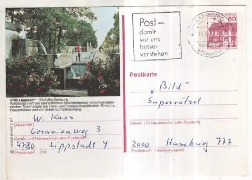 [Ansichtskarte] GERMANY - Lippstadt. 