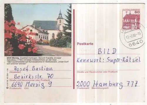 [Ansichtskarte] GERMANY - Merzig - Stadtteil  Harlingen. 