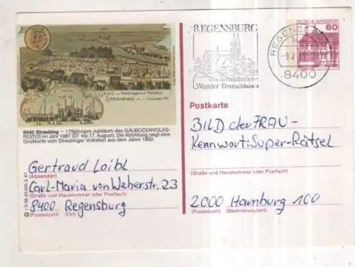 [Ansichtskarte] GERMANY - Straubing. 