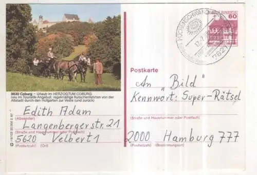 [Ansichtskarte] GERMANY - Coburg. 