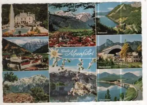 [Ansichtskarte] GERMANY - Große Alpenfahrt. 