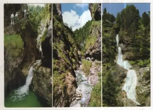[Ansichtskarte] GERMANY - Wanderung durch die Almbachklamm. 
