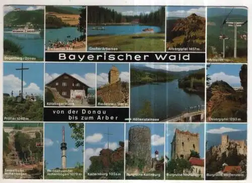 [Ansichtskarte] GERMANY - Bayerischer Wald von der Donau bis zum Arber. 