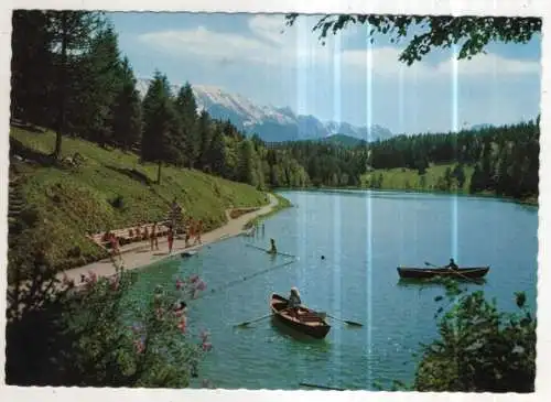 [Ansichtskarte] GERMANY - Grubsee mit Wetterstein bei Krün / Obb. 