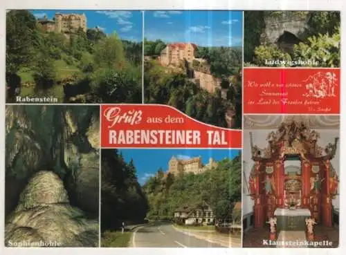 [Ansichtskarte] GERMANY - Gruß aus dem Rabensteiner Tal. 
