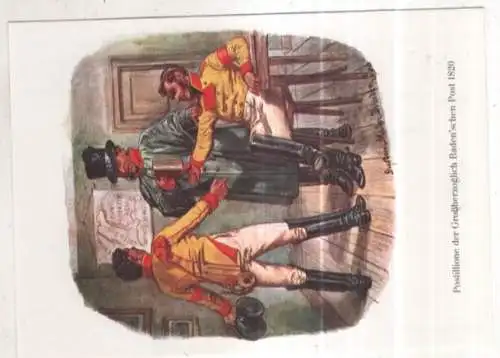 [Ansichtskarte] GERMANY - Post - Postillione der Großherzoglich Baden'schen Post. 