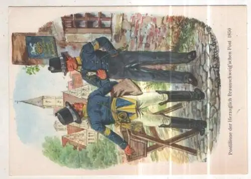 [Ansichtskarte] GERMANY - Post - Postillone der Herzoglich Braunschweig'schen Post. 