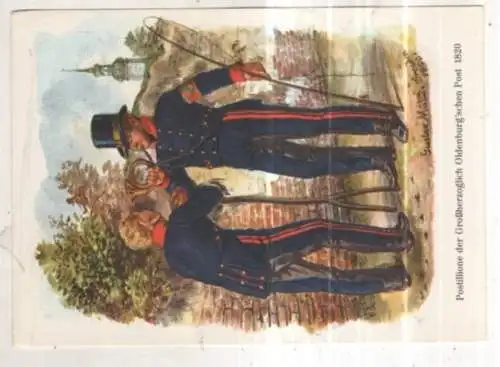 [Ansichtskarte] GERMANY - Post - Postillione der Großherzoglich-Oldenburg'schen Post. 