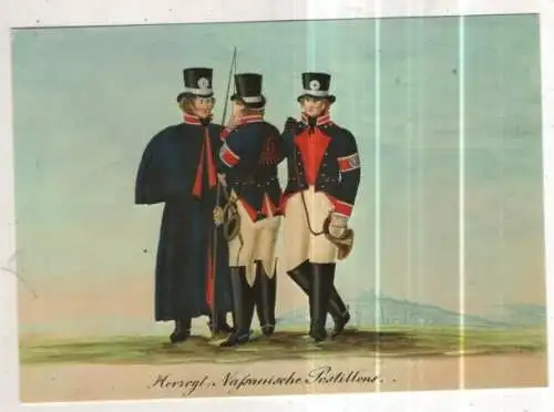 [Ansichtskarte] GERMANY - Post - Herzogl. Naßauische Postillions. 