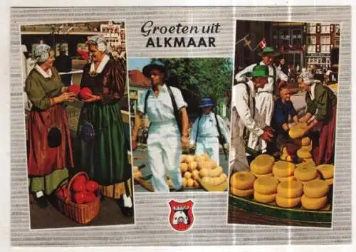 [Ansichtskarte] TRACHTEN - Groeten uit Alkmaar. 