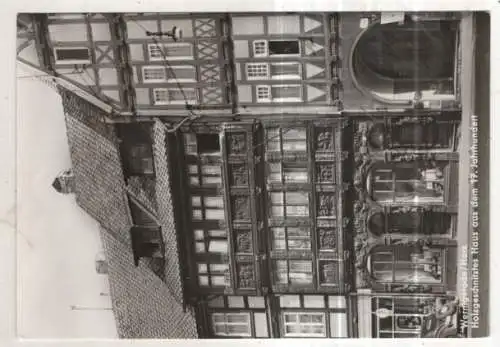 [Ansichtskarte] GERMANY - Wernigerode / Harz - Holzgeschnitztes Haus. 