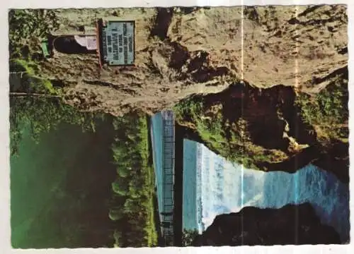 [Ansichtskarte] GERMANY - Lechfall mit Maxsteg bei Füssen / Allgäu. 