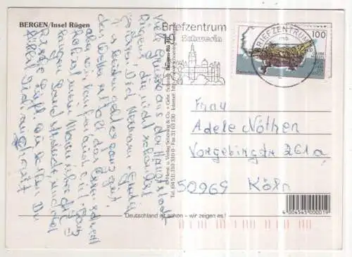 [Ansichtskarte] GERMANY - Bergen / Insel Rügen. 