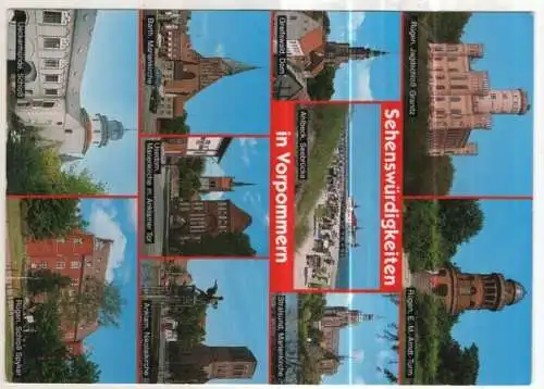 [Ansichtskarte] GERMANY - Sehenswürdigkeiten in Vorpommern. 