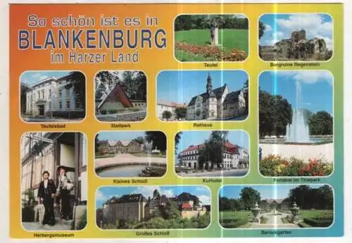 [Ansichtskarte] GERMANY - Blankenburg im Harzer Land. 
