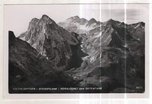 [Ansichtskarte] AUSTRIA - Kirchlispitzen - Scesaplana - Verajöchli vom Oefenpass. 