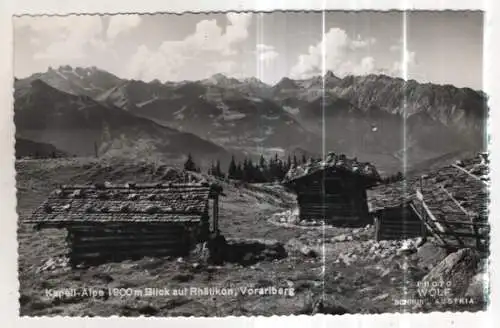 [Ansichtskarte] AUSTRIA - Kapell-Alpe - Blick auf Rhätikon. 