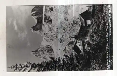 [Ansichtskarte] AUSTRIA - Lindauer Hütte mit Drei Türme. 