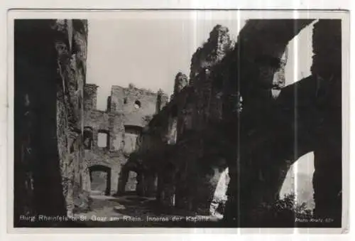 [Ansichtskarte] GERMANY -  Burg Rheinfels b. St. Goar am Rhein - Inneres der Kapelle. 