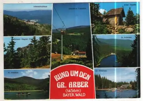[Ansichtskarte] GERMANY - Rund um den Gr. Arber - Bayer, Wald. 