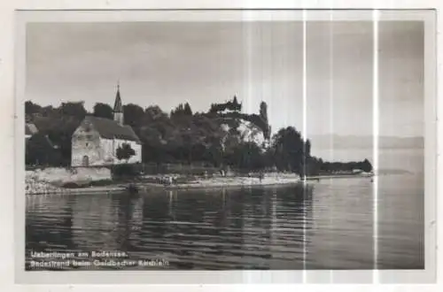 [Ansichtskarte] GERMANY - Ueberlingen am Bodensee - Badestrand beim Goldbacher Kirchlein. 