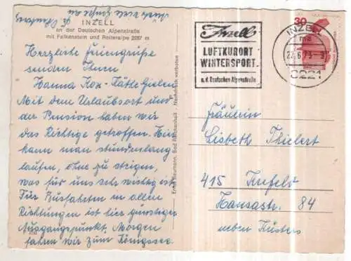 [Ansichtskarte] GERMANY - Inzell. 