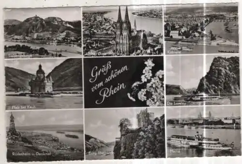 [Ansichtskarte] GERMANY - Gruß vom schönen Rhein. 