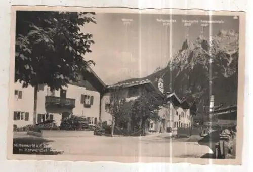 [Ansichtskarte] GERMANY - Mittenwald a. d. Isar m. Karwendel. 