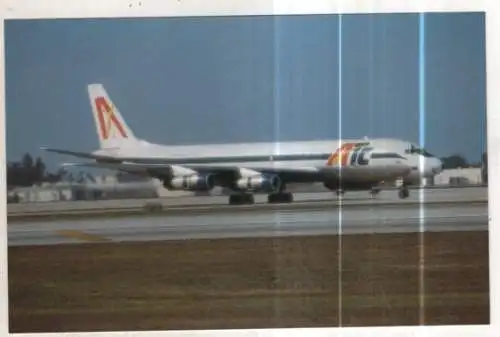 [Ansichtskarte] AIRPLANE / FLUGZEUG - ATC Colombia - DC-8-51F at Miami. 