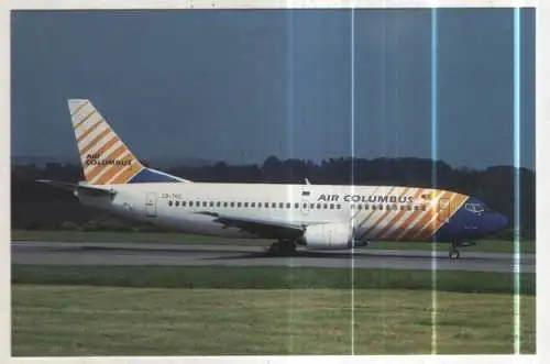 [Ansichtskarte] AIRPLANE / FLUGZEUG - Air Columbus - Boeing 737-33A. 