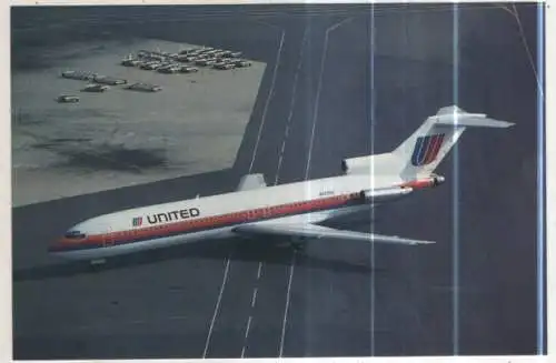 [Ansichtskarte] AIRPLANE / FLUGZEUG - United Airlines - Boeing 727-222 Advanced. 