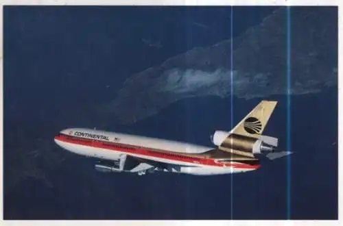 [Ansichtskarte] AIRPLANE / FLUGZEUG - Continental Airlines - The Proud Bird. 