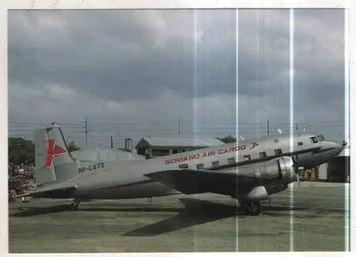 [Ansichtskarte] AIRPLANE / FLUGZEUG - Soriana Air Cargo - Super DC-3 at Manila. 