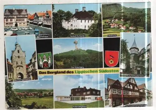 [Ansichtskarte] GERMANY - Das Bergland des Lippischen Südosten. 