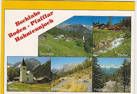 [Ansichtskarte] AUSTRIA -  Bschlabs - Boden - Pfafflar - Hahntennjoch. 