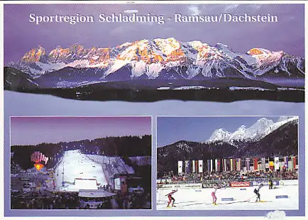 [Ansichtskarte] AUSTRIA -  Sportregion Schladming - Ramsau / Dachstein. 