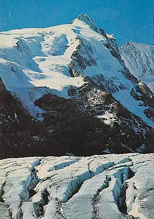[Ansichtskarte] AUSTRIA - Großglockner - Pasterzengletscher mit Gletscherspalten. 