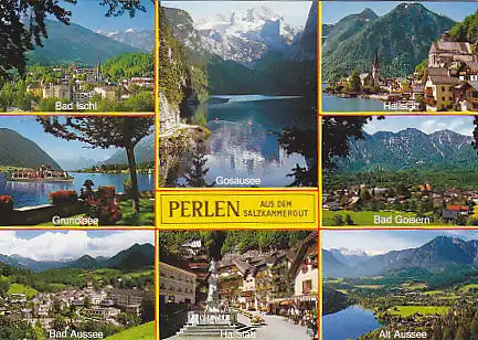 [Ansichtskarte] AUSTRIA - Perlen aus dem Salzkammergut. 