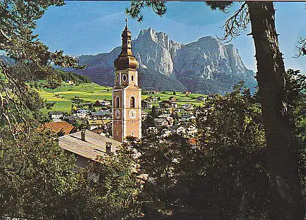 [Ansichtskarte] ITALY - Dolomiten Schlerngebiet - Kastelruth mit Schlern. 