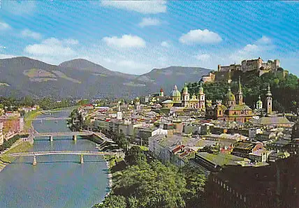 [Ansichtskarte] AUSTRIA - Salzburg mit Festung. 
