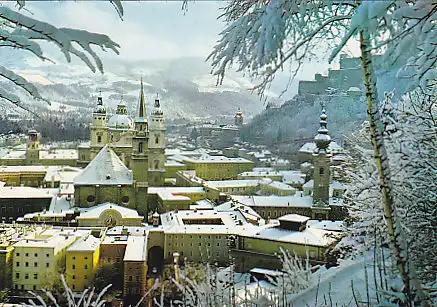 [Ansichtskarte] AUSTRIA - Salzburg die Mozartstadt im Winter. 