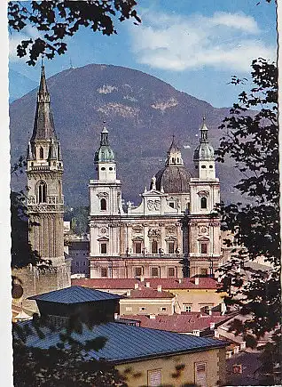 [Ansichtskarte] AUSTRIA - Salzburg - Dom, Franziskanerkirche und Gaisberg. 