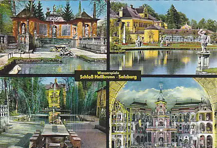 [Ansichtskarte] AUSTRIA - Wasserspiel Schloß Hellbrunn -Salzburg. 