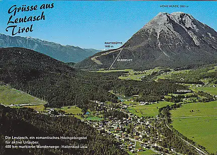 [Ansichtskarte] AUSTRIA - Grüsse aus Leutasch Tirol. 