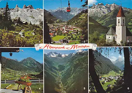 [Ansichtskarte] AUSTRIA - Alpenpark Montafon. 